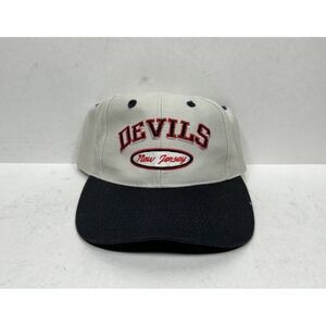 Rare Vintage New Jersey Devils Logo Athletic Snapback Hat‎ NHL Cap
